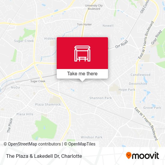 Mapa de The Plaza & Lakedell Dr