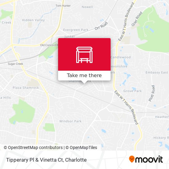 Tipperary Pl & Vinetta Ct map