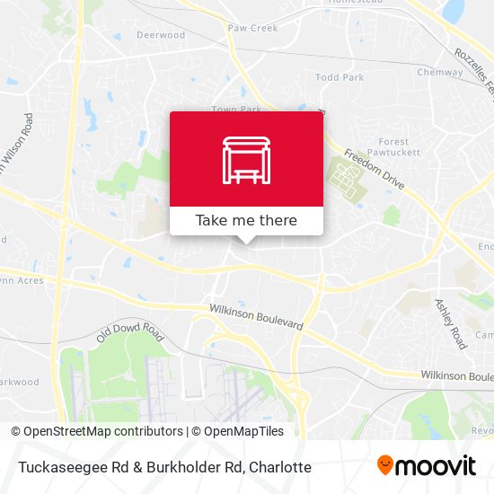 Tuckaseegee Rd & Burkholder Rd map