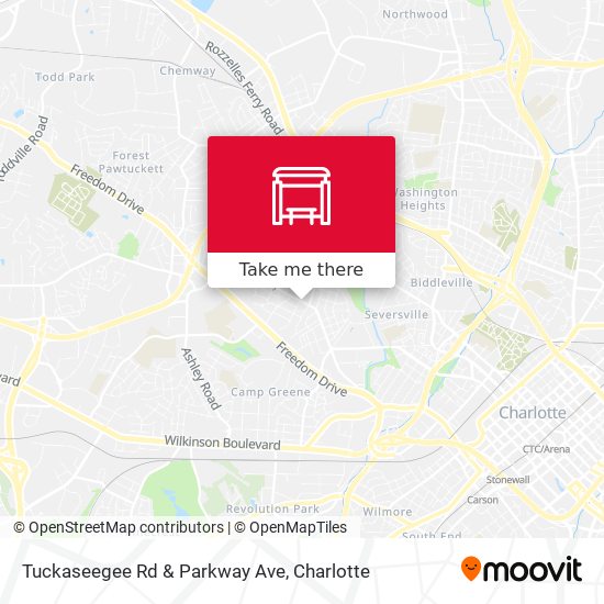 Tuckaseegee Rd & Parkway Ave map