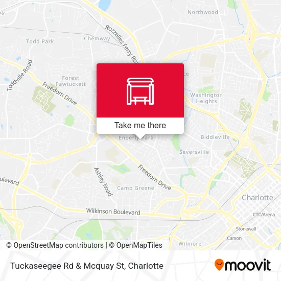 Mapa de Tuckaseegee Rd & Mcquay St