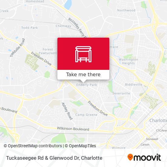 Tuckaseegee Rd & Glenwood Dr map