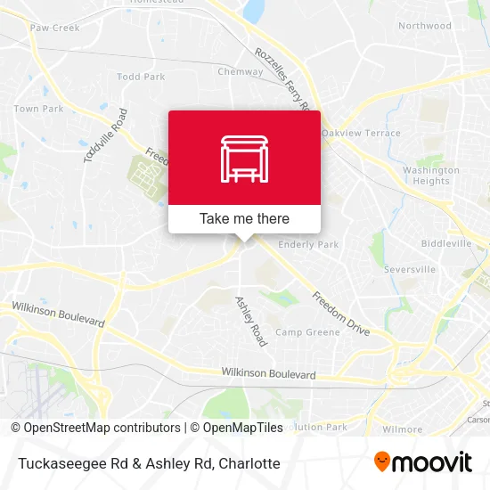 Mapa de Tuckaseegee Rd & Ashley Rd