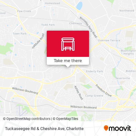 Tuckaseegee Rd & Cheshire Ave map