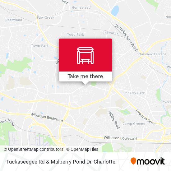 Mapa de Tuckaseegee Rd & Mulberry Pond Dr