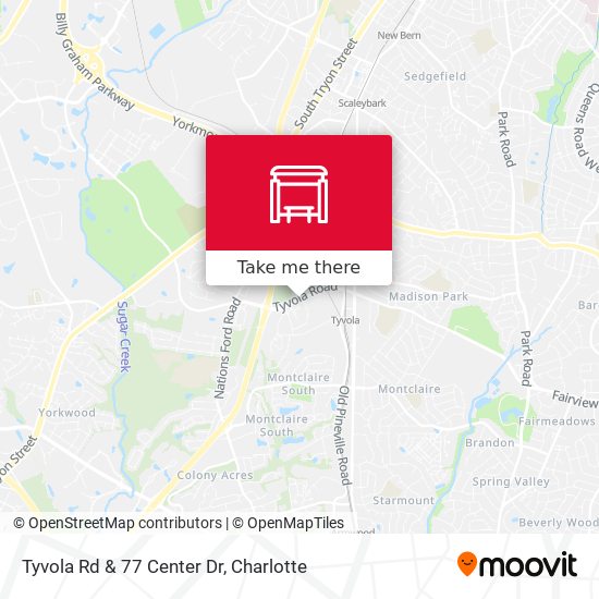 Tyvola Rd & 77 Center Dr map