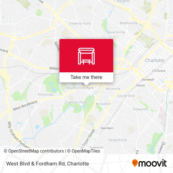 Mapa de West Blvd & Fordham Rd