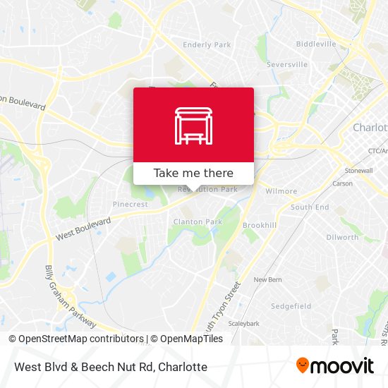 Mapa de West Blvd & Beech Nut Rd