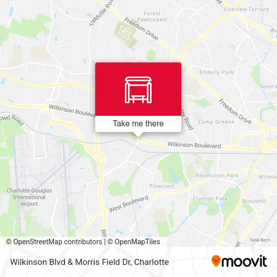 Mapa de Wilkinson Blvd & Morris Field Dr