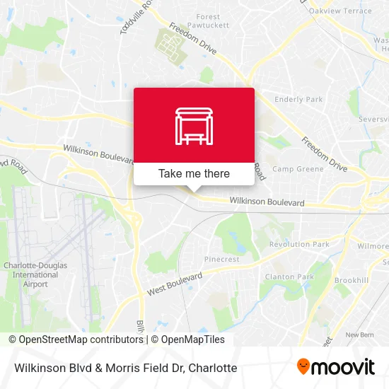 Mapa de Wilkinson Blvd & Morris Field Dr