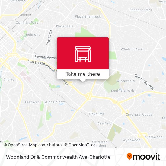 Mapa de Woodland Dr & Commonwealth Ave