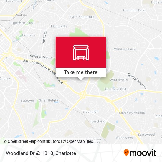 Woodland Dr @ 1310 map