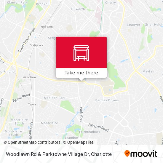 Woodlawn Rd & Parktowne Village Dr map