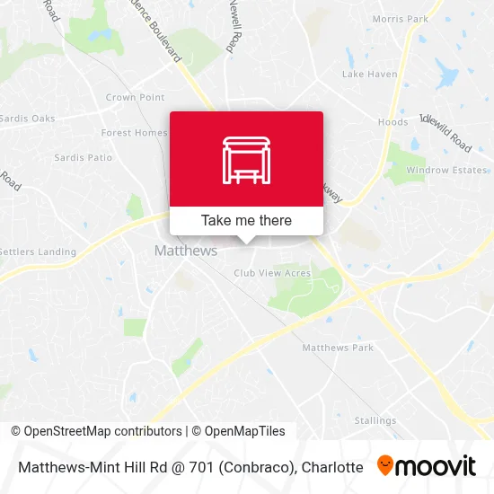 Matthews-Mint Hill Rd @ 701 (Conbraco) map