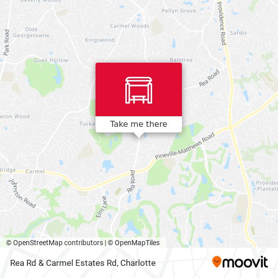 Rea Rd & Carmel Estates Rd map