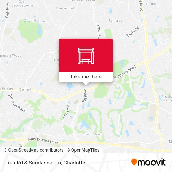 Rea Rd & Sundancer Ln map