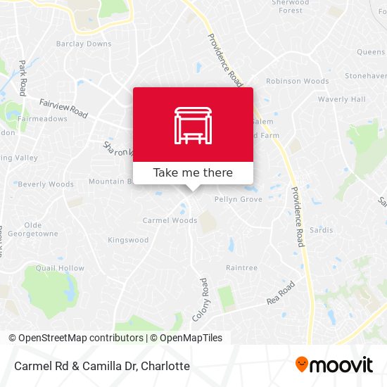 Carmel Rd & Camilla Dr map