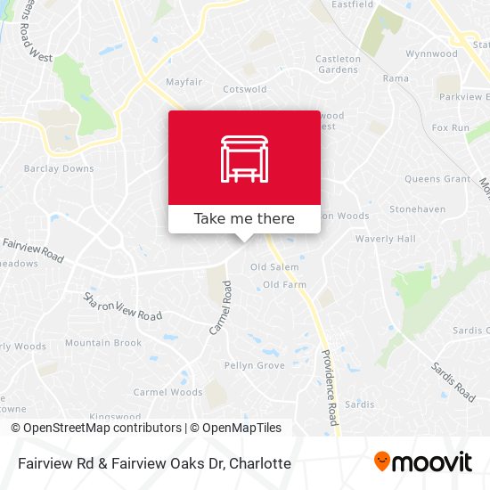 Fairview Rd & Fairview Oaks Dr map