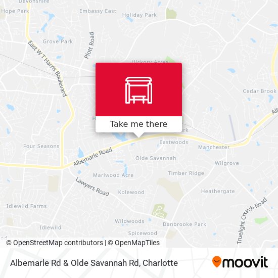 Mapa de Albemarle Rd & Olde Savannah Rd