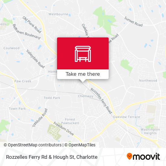 Rozzelles Ferry Rd & Hough St map