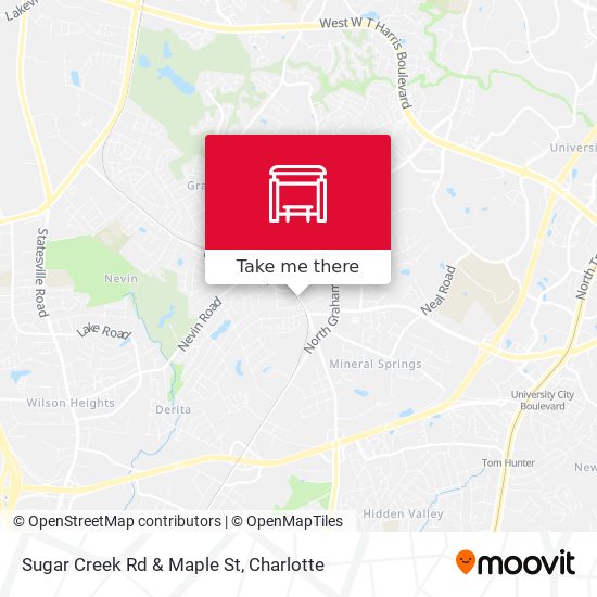 Sugar Creek Rd & Maple St map