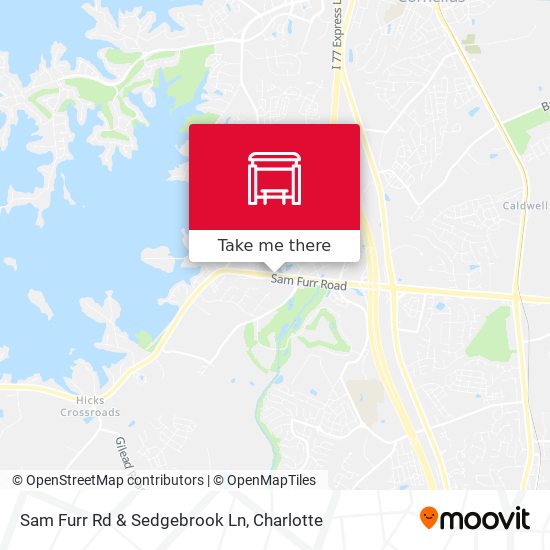 Sam Furr Rd & Sedgebrook Ln map