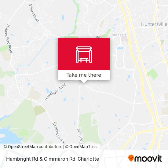 Hambright Rd & Cimmaron Rd map