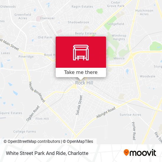 White Street Park And Ride map