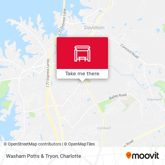 Washam Potts & Tryon map