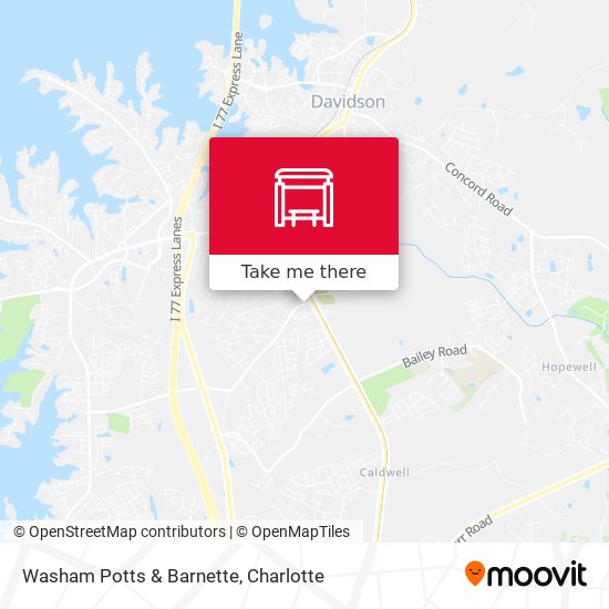 Washam Potts & Barnette map
