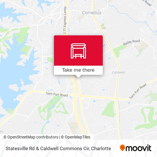 Statesville Rd & Caldwell Commons Cir map