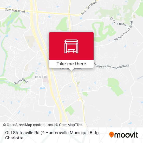 Old Statesville Rd @ Huntersville Municipal Bldg map