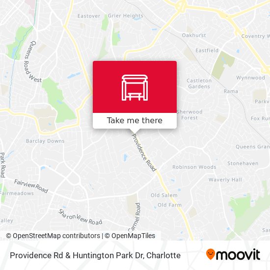 Mapa de Providence Rd & Huntington Park Dr