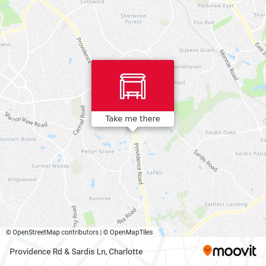 Providence Rd & Sardis Ln map