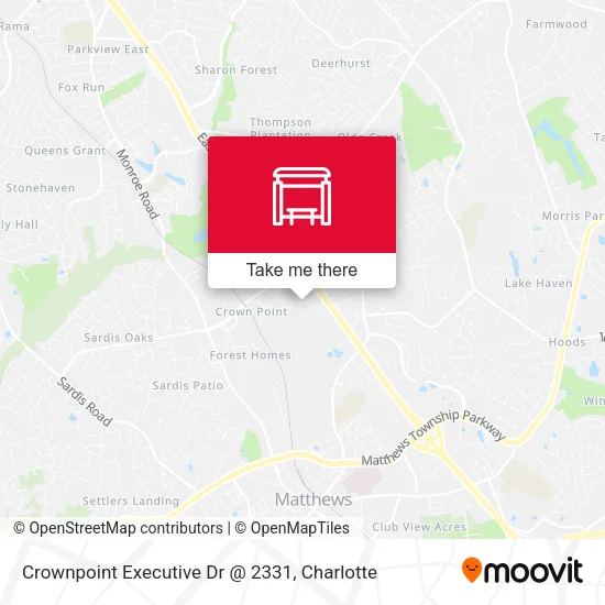 Mapa de Crownpoint Executive Dr @ 2331