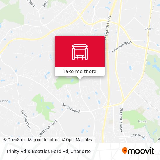 Trinity Rd & Beatties Ford Rd map