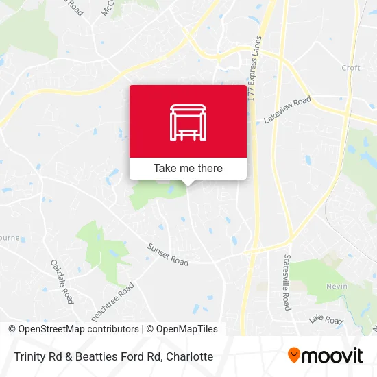 Mapa de Trinity Rd & Beatties Ford Rd
