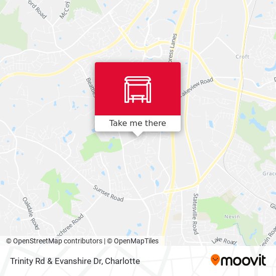 Trinity Rd & Evanshire Dr map