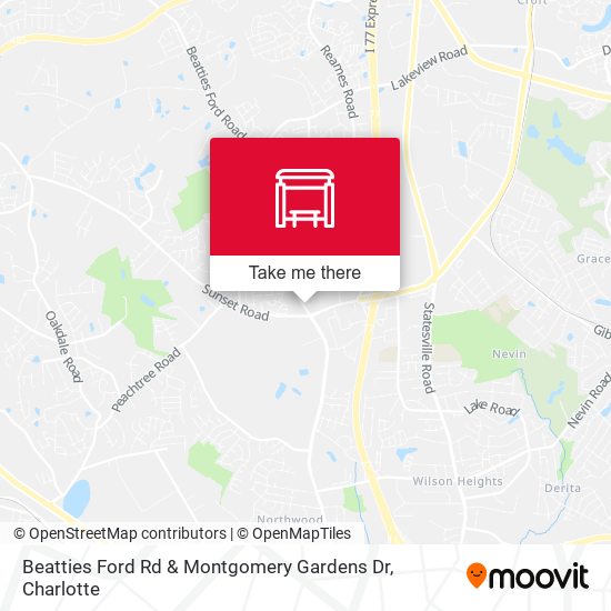 Beatties Ford Rd & Montgomery Gardens Dr map