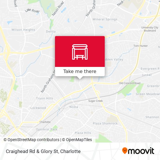 Craighead Rd & Glory St map