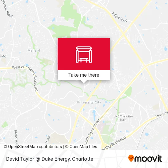 Mapa de David Taylor @ Duke Energy