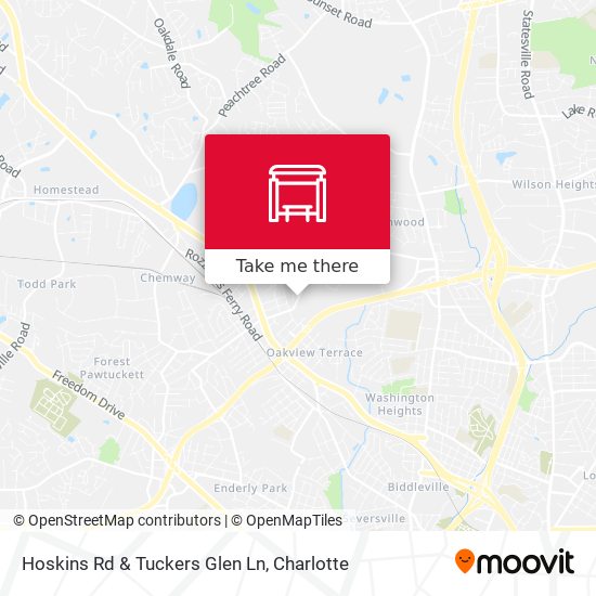 Mapa de Hoskins Rd & Tuckers Glen Ln