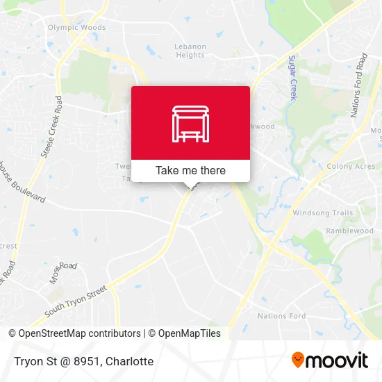 Mapa de Tryon St @ 8951