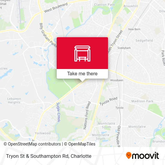 Mapa de Tryon St & Southampton Rd