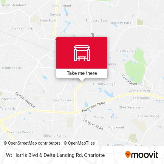 Mapa de Wt Harris Blvd & Delta Landing Rd