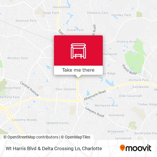 Wt Harris Blvd & Delta Crossing Ln map