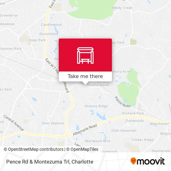 Pence Rd & Montezuma Trl map