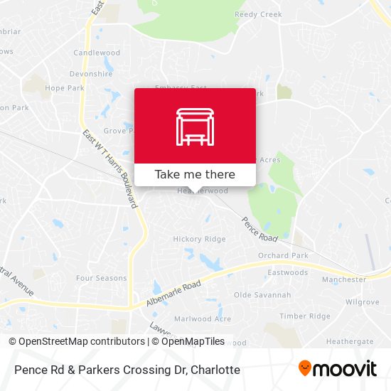 Pence Rd & Parkers Crossing Dr map