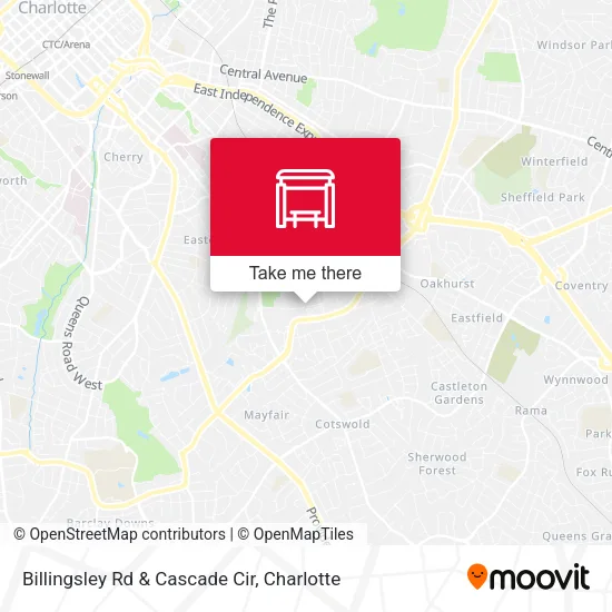 Mapa de Billingsley Rd & Cascade Cir