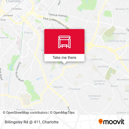 Mapa de Billingsley Rd @ 411